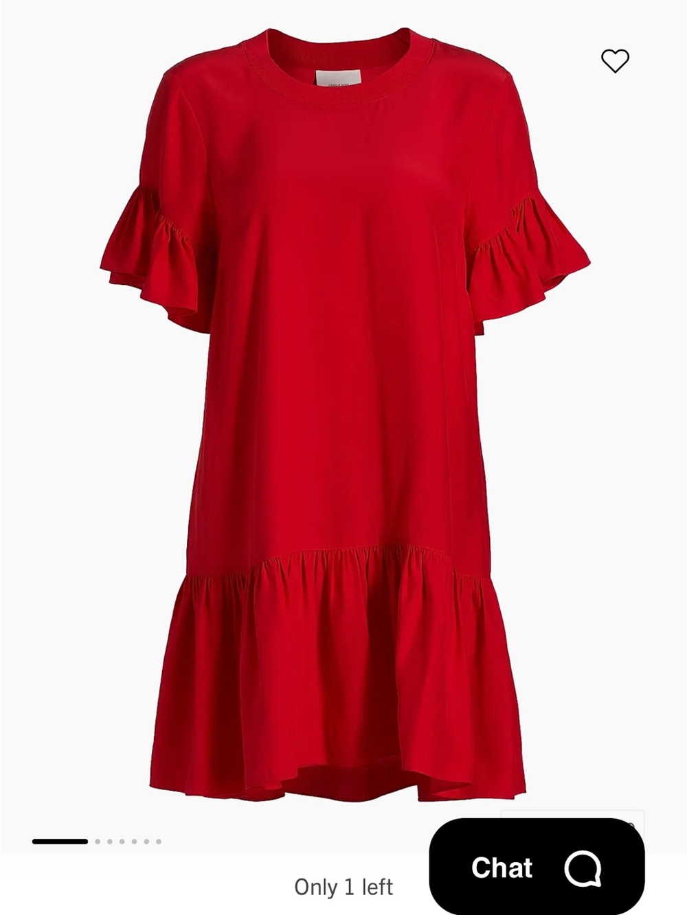 cinq à sept Bright Red Crewneck dress